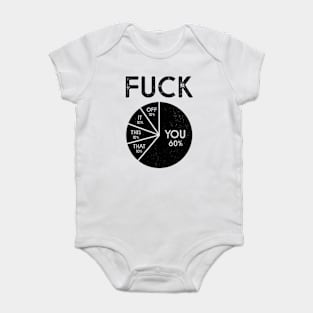 Fuck Pie Chart Baby Bodysuit